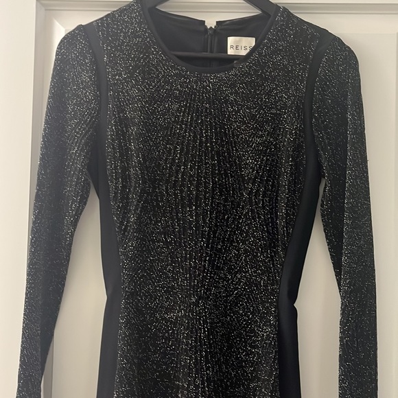Black Lurex Bodycon dress by Reiss Sz 6US - Picture 9 of 9
